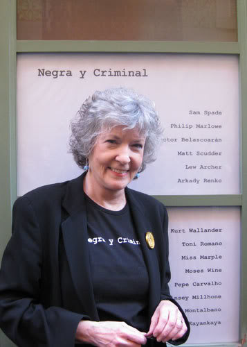 La escritora, en la librería Negra y Criminal en Barcelona en 2009.