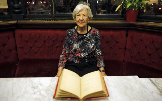 Leonor Machado, el jueves tras el homenaje que recibió en Madrid.