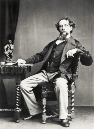 Retrato del escritor británico Charles Dickens (1812-1870).