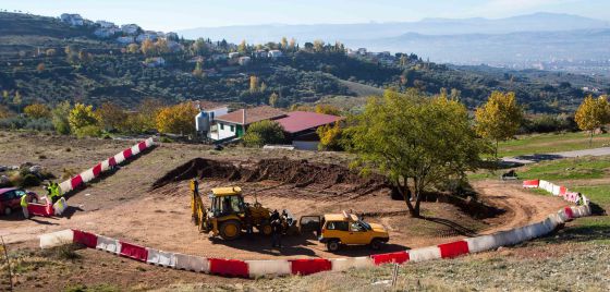 Excavación en el peñón Colorado, donde un equipo cree haber ubicado la fosa de Lorca