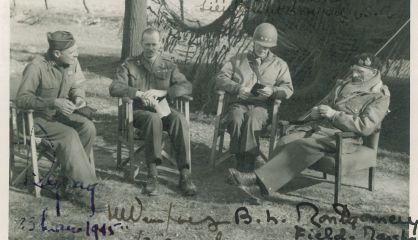 A Castañé Foundation photograph of British Field Marshal Montgomery (right).