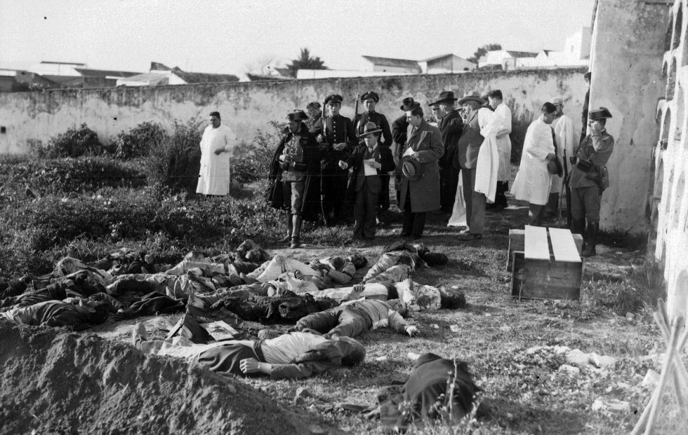 Muertos en la revuelta de Casas Viejas (Cádiz) en 1933.