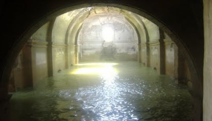 The interior of the temple found at the Benito Juárez Dam.
