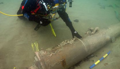 One of ‘La Juliana’s’ cannons.