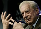 Mario Vargas Llosa, el pasado 1 de marzo, en la presentaci&oacute;n de su &uacute;ltima novela, 'Cinco esquinas', en la Casa de Am&eacute;rica, en Madrid.