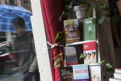 Interior de una librería en Madrid.