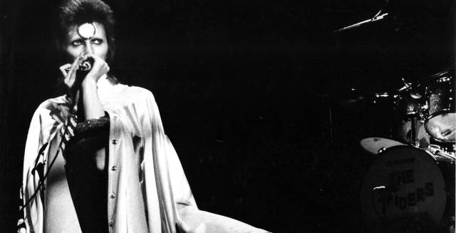 Bowie durante el tour de Ziggy Stardust en 1973.
