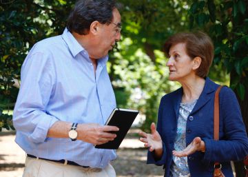 Francesc de Carreras y Adela Cortina, este s&aacute;bado en Madrid. 