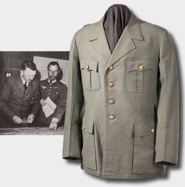 Casaco militar de Hitler é vendido por 1 milhão de reais