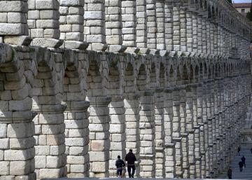Los arcos del Acueducto de Segovia.