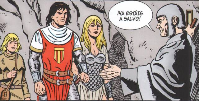 Una vi&ntilde;eta del Capit&aacute;n Trueno. 