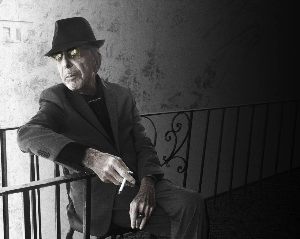 Fotografía de Leonard Cohen de su último disco, 'You Want It Darker'.