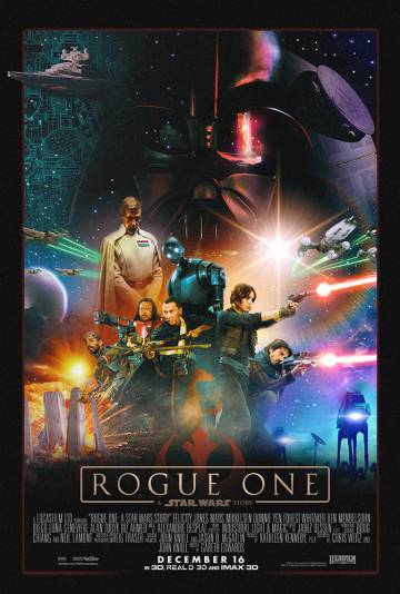 Póster de Star wars. Rogue one, primer spin-off de la saga.