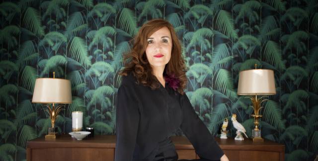 La escritora Elvira Lindo en su casa, la pasada semana.