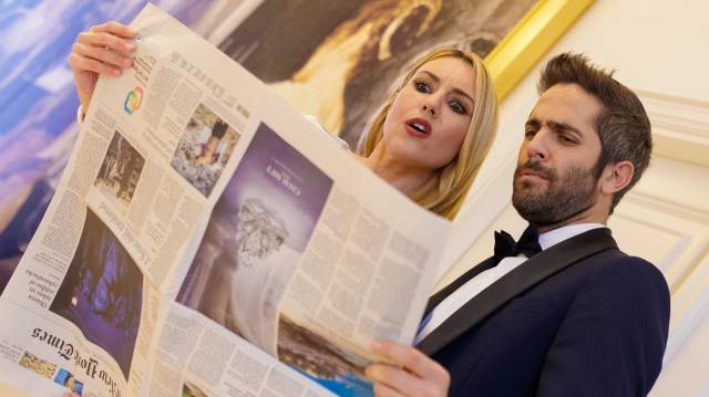 Berta Collado y Roberto Leal, en la presentación de la programación.