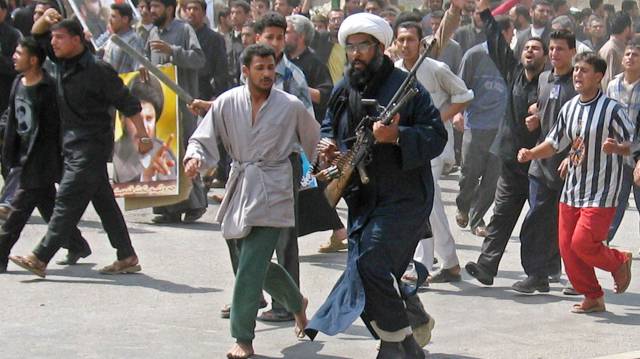 Miembros del ejército del Mahdi.