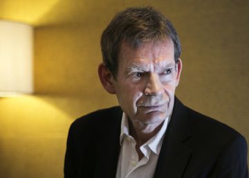 El escritor Graham Swift, ayer jueves en Barcelona.