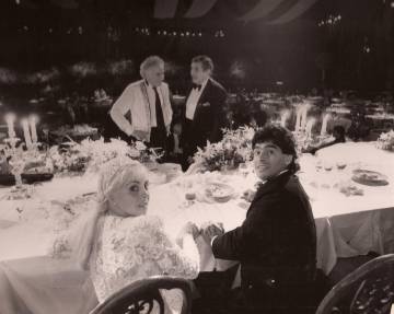Diego Maradona y Claudia Villafañe se casaron en el Luna Park el 7 de noviembre de 1989, ante 1.200 invitados. 