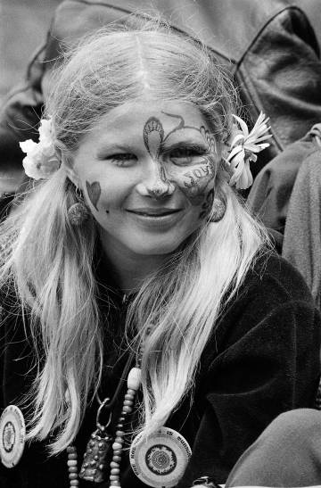 La joven Judy Smith, en el parque Golden Gate, de San Francisco, el 21 de junio de 1967.