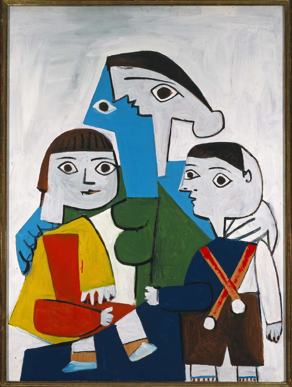 Maternidad sobre fondo blanco (1953), de Picasso. 