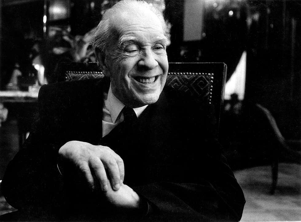 Jorge Luis Borges, durante una entrevista en 1985.
