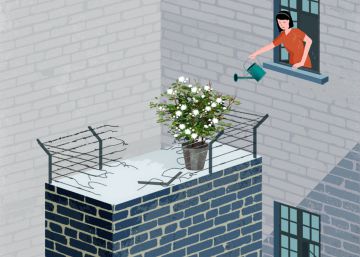 Al fondo, a la izquierda, el Holocausto