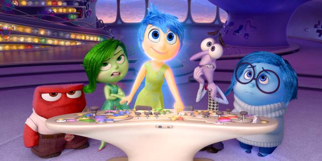 Los protagonistas de 'Inside out' son las emociones de una niña.