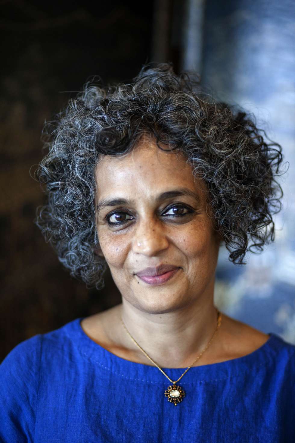 La escritora Arundhati Roy, en Cascais.