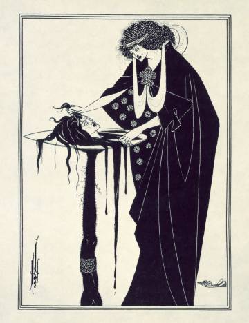 Ilustración para 'Salomé' (1907), de Aubrey Beardsley.