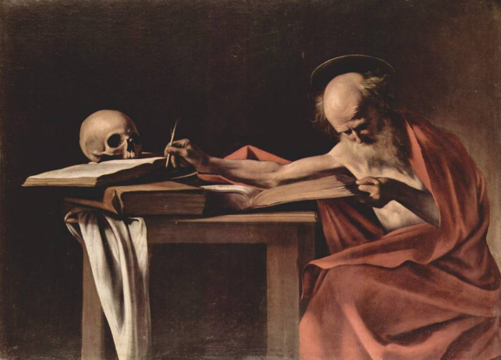 'San Jerónimo escribiendo', cuadro de Caravaggio.