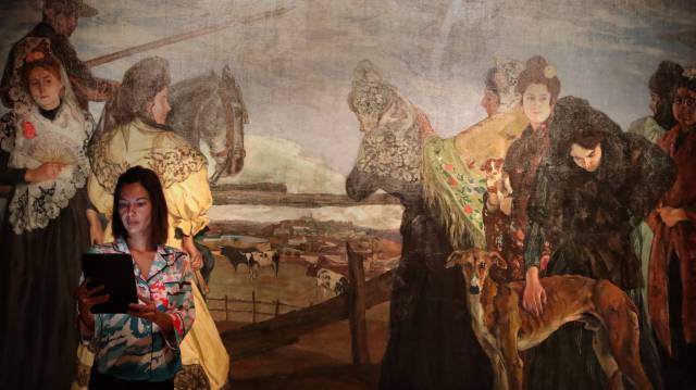 Exposición de Ignacio Zuloaga en la Fundación Mapfre, en Madrid.