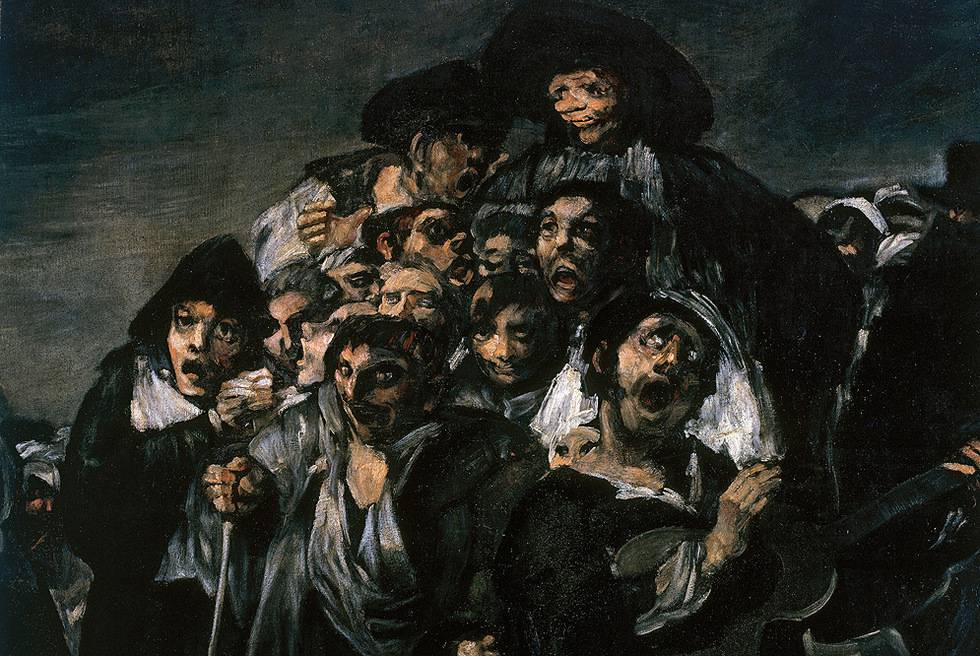 Detalle de 'La Romería de San Isidro', de Francisco de Goya 