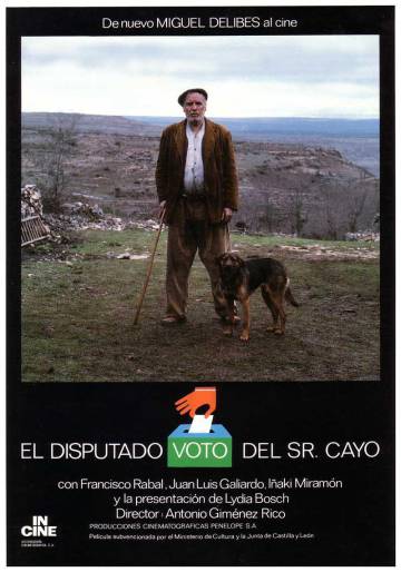 Francisco Rabal en la adaptación al cine de 'El disputado voto del señor Cayo'.