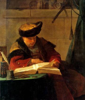 'Le philosophe lisant', de Jean Siméon Chardin.