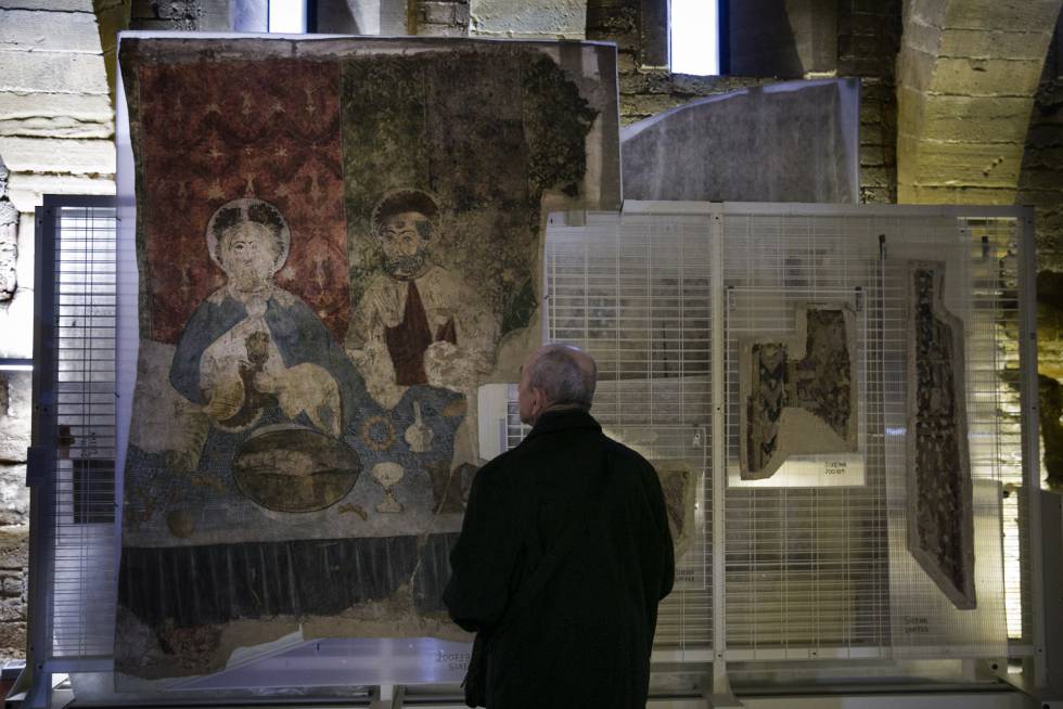 Pinturas de Sijena (Huesca) que se expusieron en el monasterio  a principios de año tras volver de Cataluña.
