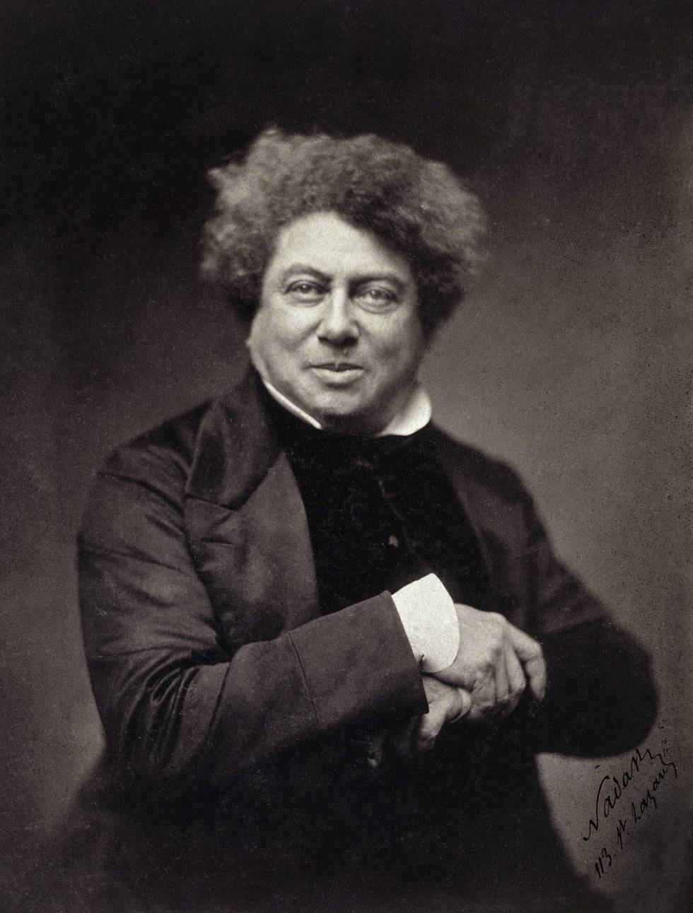 Alejandro Dumas, retratado en 1855. 