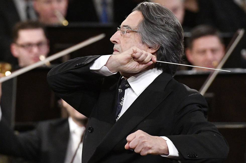 Riccardo Muti, hoy, en un momento del Concierto de Año Nuevo. 