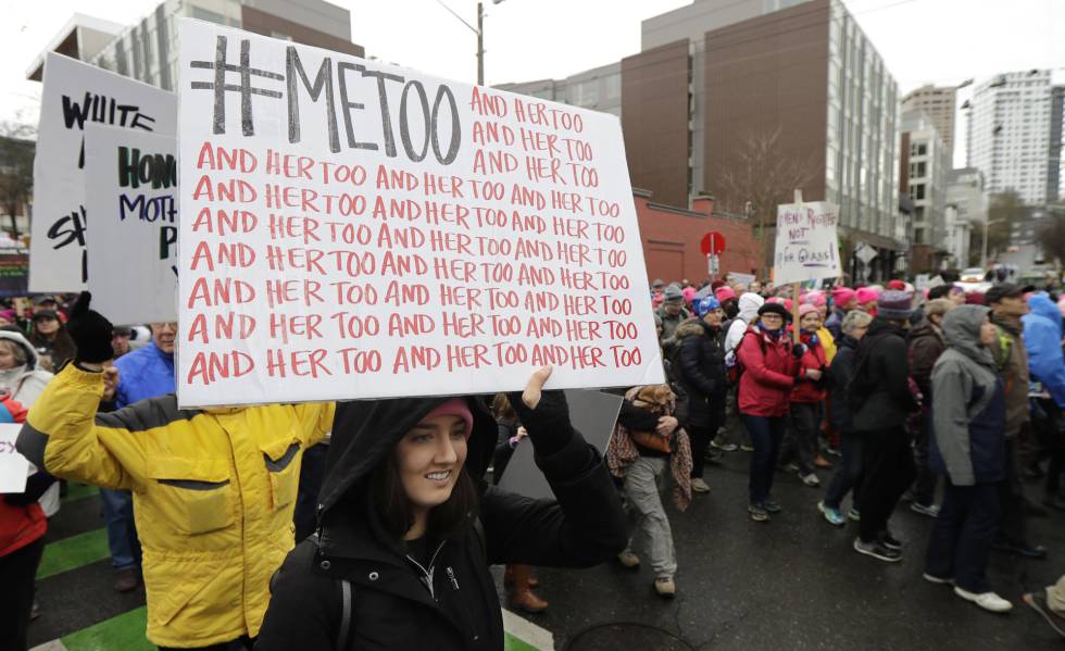 Una manifestate en la marcha de las mujeres, el pasado 20 de enero en Seattle (EE UU)