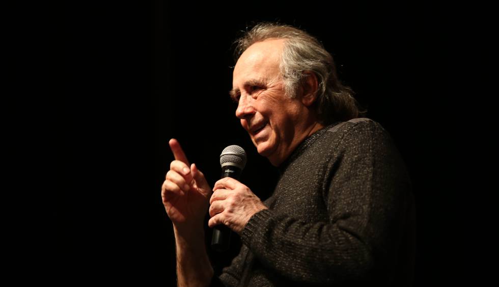 Serrat durante la presentación de su gira.