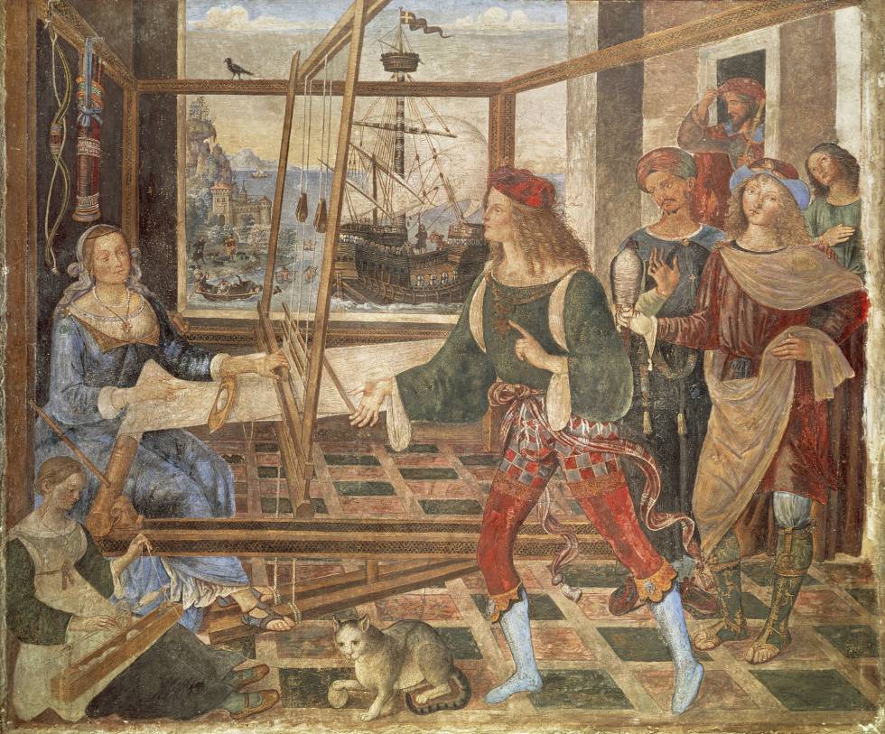'El regreso de Ulises', obra de 1508-1509 de Bernardino Pinturicchio, expuesta en la National Gallery.