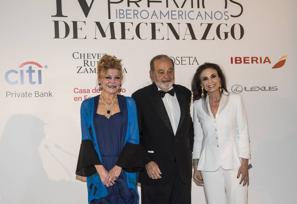 Resultado de imagen de Carmen Thyssen y Carlos Slim, Premios Iberoamericanos de Mecenazgo