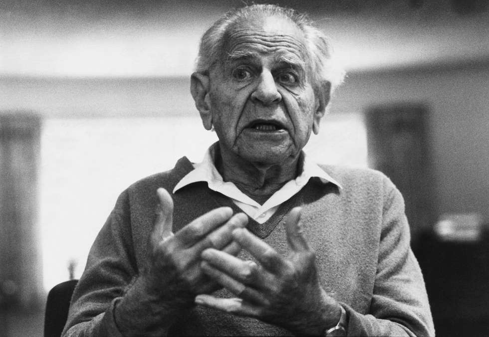 Karl Popper, en 1987.