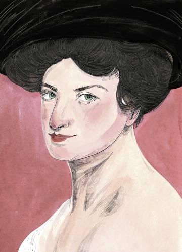 Alma Mahler, dibujada por María Herreros.