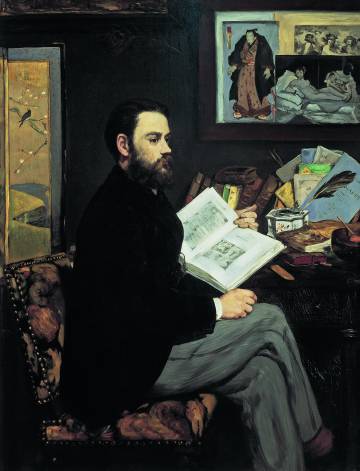 'Retrato de Ã‰mile Zola', de Ã‰douard Manet. 1868.