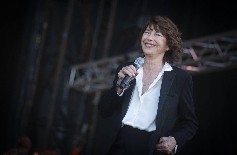 Jane Birkin, en su concierto este sábado en el Primavera Sound, en Barcelona.