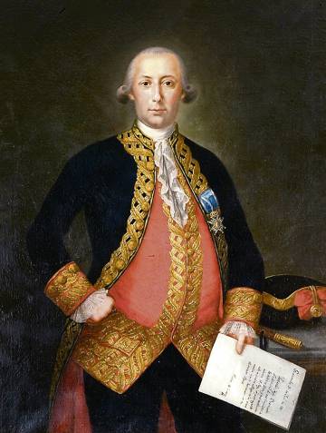 Retrato del militar Bernardo de GÃ¡lvez atribuido a Mariano Salvador Maella.