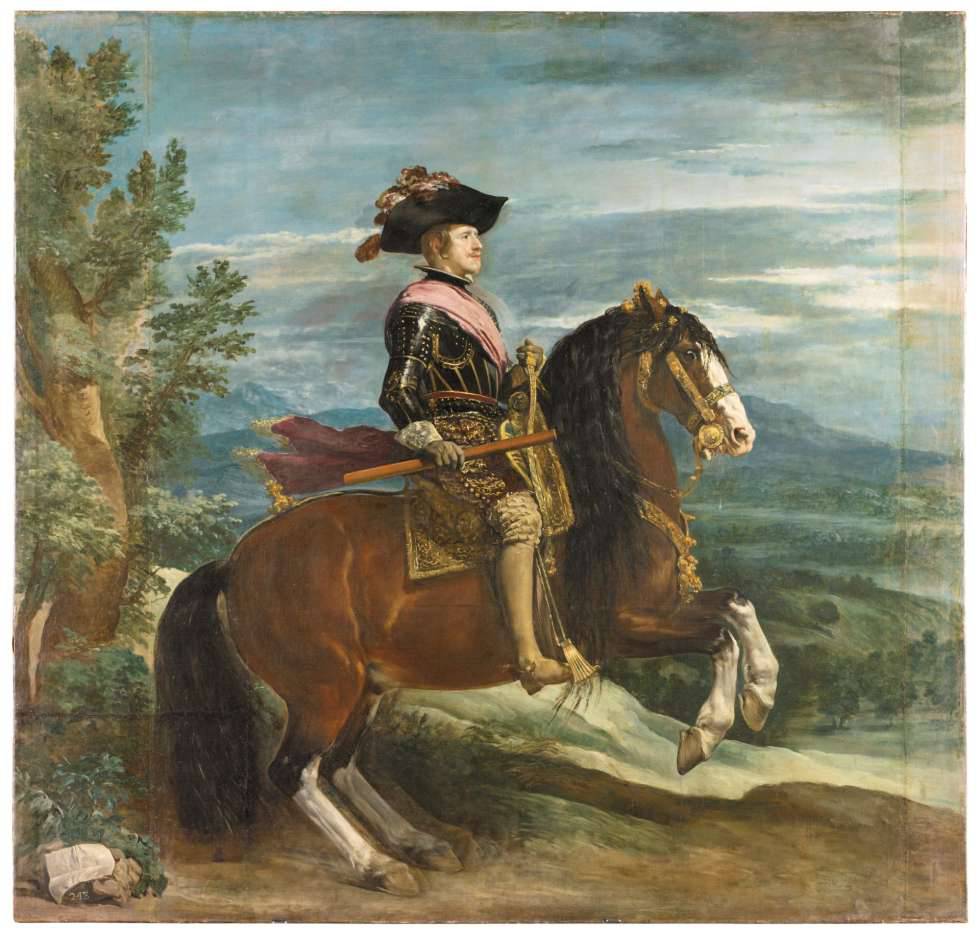 Felipe IV, retratado por Diego VelÃ¡zquez hacia 1635.rn 