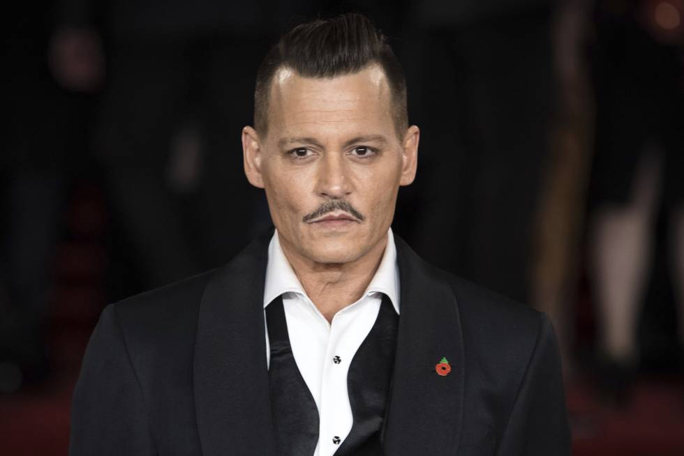 Johnny Depp  en la presentaciÃ³n de una pelÃ­cula en 2017.