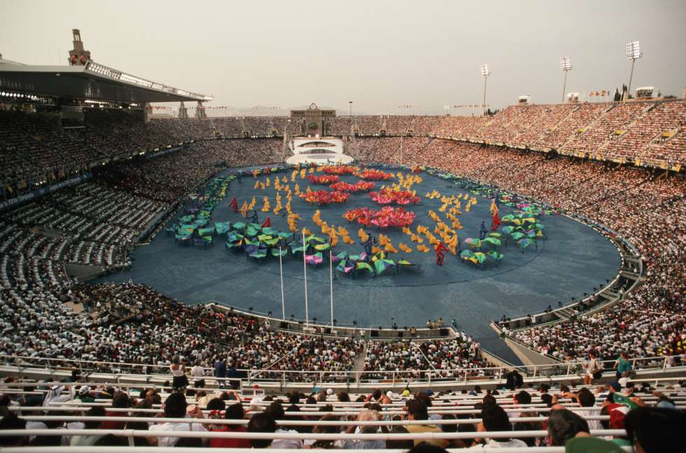 Ceremonia de inauguraciÃ³n de los Juegos OlÃ­mpicos de Barcelona en 1992.
