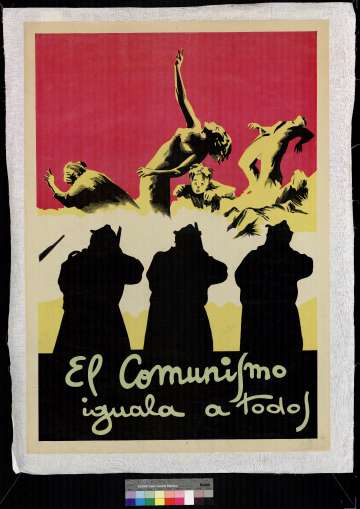 Cartel anónimo del bando franquista.